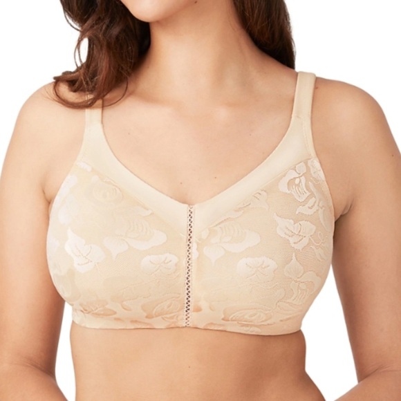 Wacoal Awareness full figure seamless wire free bra Sand color (nude) Size 34F - Picture 1 of 14